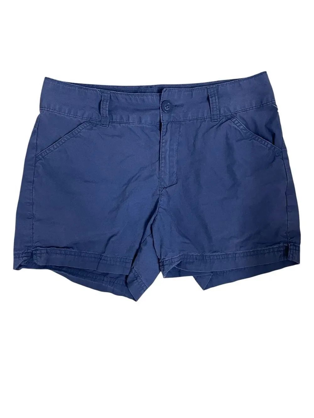 Columbia Blue Mid-Rise Chino Hiking Shorts Size 4